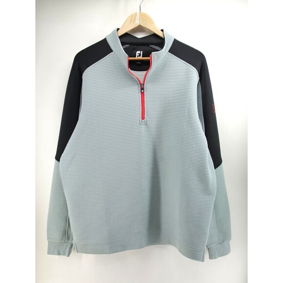 FootJoy Other - Footjoy 1/4 Zip Up Sweatshirt Men's Large‎ Pullover Gray Mind Over Matter